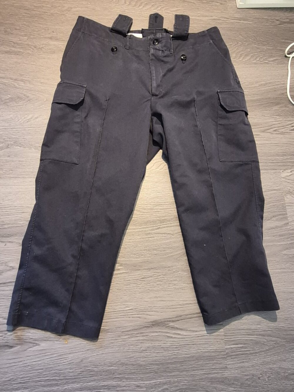 AGISTE Heavy Duty Cargo Pants Dark Navy 37" Long